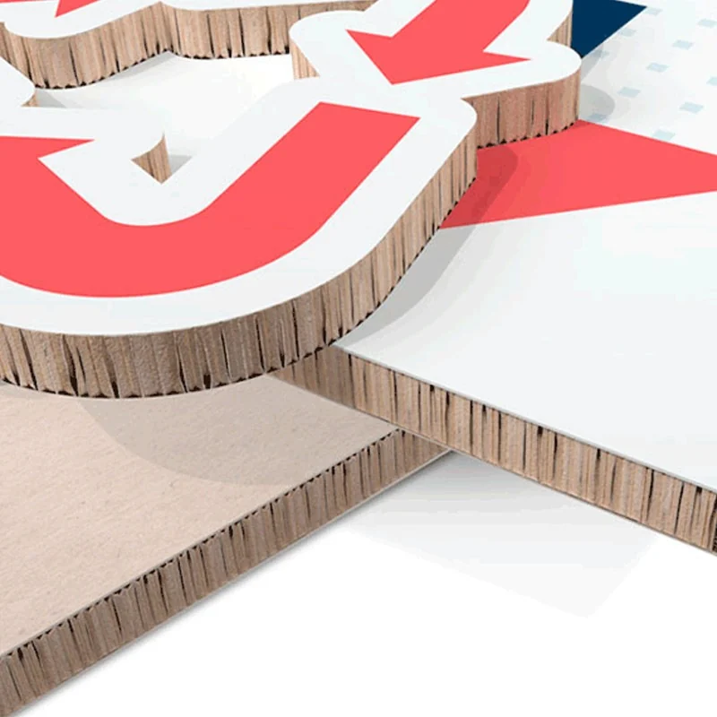 Panneau carton alvéolaire blanc 10 mm