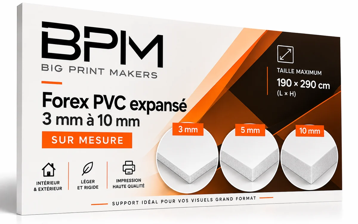 Panneaux Forex PVC expansé de 3, 5 et 10 mm