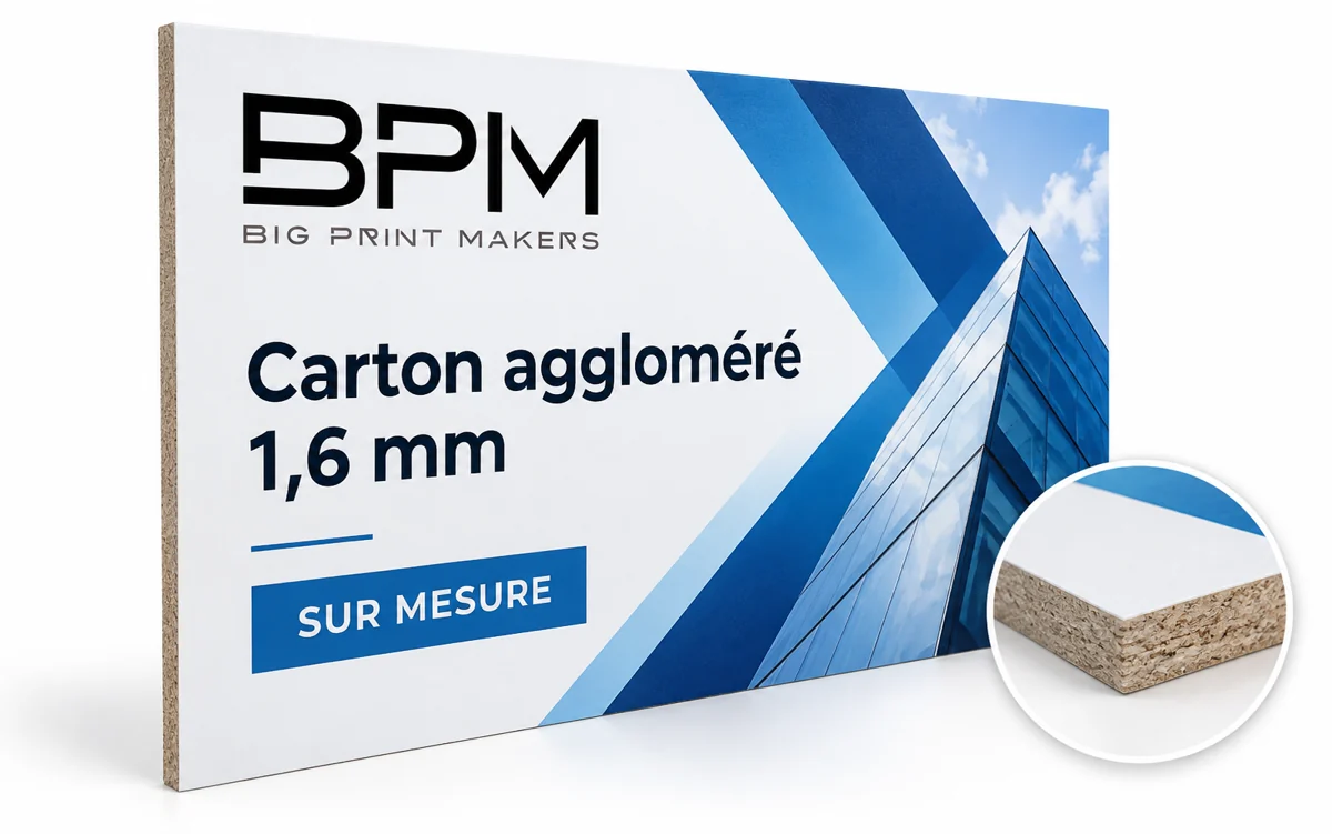 Panneau carton aggloméré 1,6 mm
